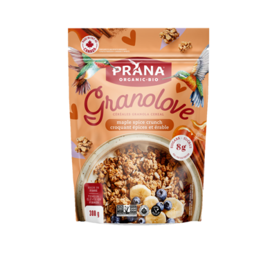 Prana Granolove - Granola croquant épices et érable 300 g, 2,16 $/100g