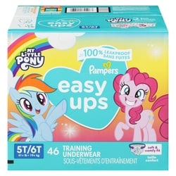 Pampers Easy Ups Training Underwear Girls Size 7 5T-6T 46 Count  46 ea, $0.58/1ea