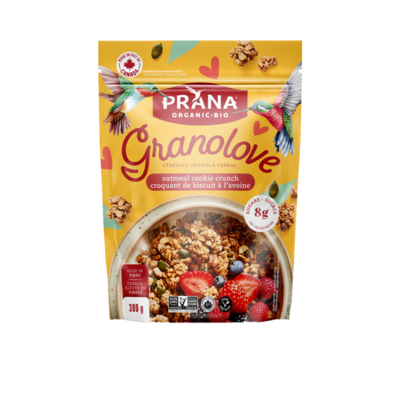 Prana Granola Cereal Granolove Oatmeal Cookie Crunch 300 g, $1.83/100g