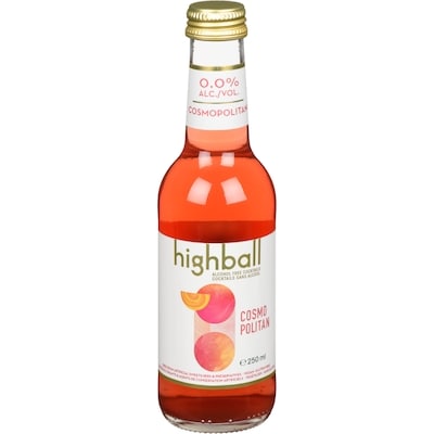 Highball Alcohol Free Cocktails Cosmopolitan  250 ml, $1.80/100ml