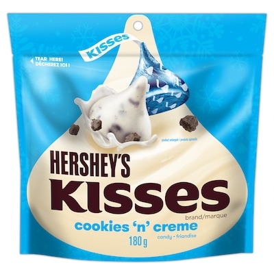 Hershey’s Friandises Des Fêtes Kisses Cookies N Creme 180 g, 3,88 $/100g