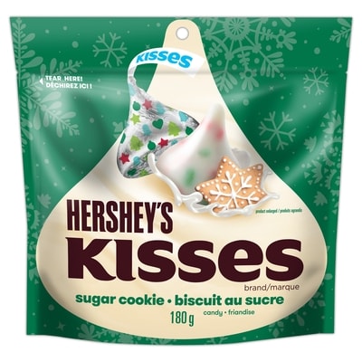 Hershey’s Friandises De Noël Et Des Fêtes Hershey’S Kisses Biscuits Au Sucre 180 g, 3,88 $/100g