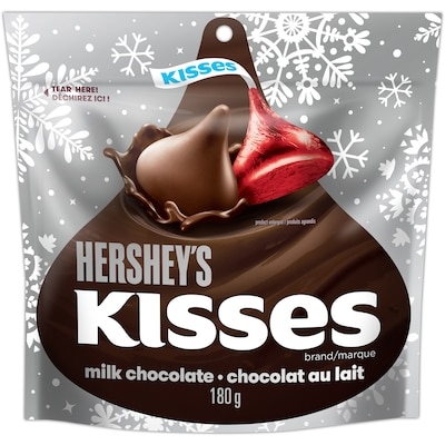 Hershey's KISSES Milk Chocolate (Red, Green & Silver)   180 g, $3.33/100g
