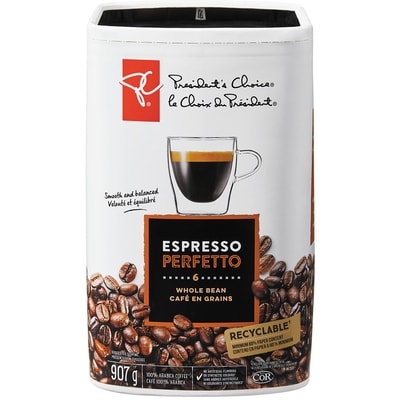 le Choix du Président Café Espresso Perfetto en grains PCᴹᴰ 907 g, 2,21 $/100g