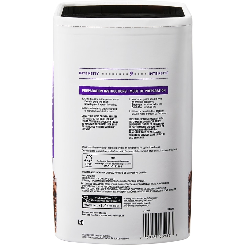PC® Espresso Forte Whole Bean Coffee
