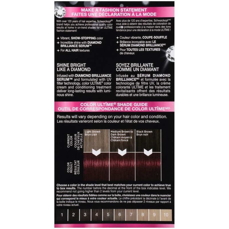 Color ultime permanent Hair Color Cream, 4.2 Mahogany Red