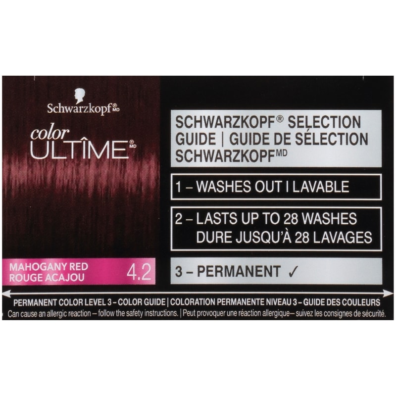 Color ultime permanent Hair Color Cream, 4.2 Mahogany Red