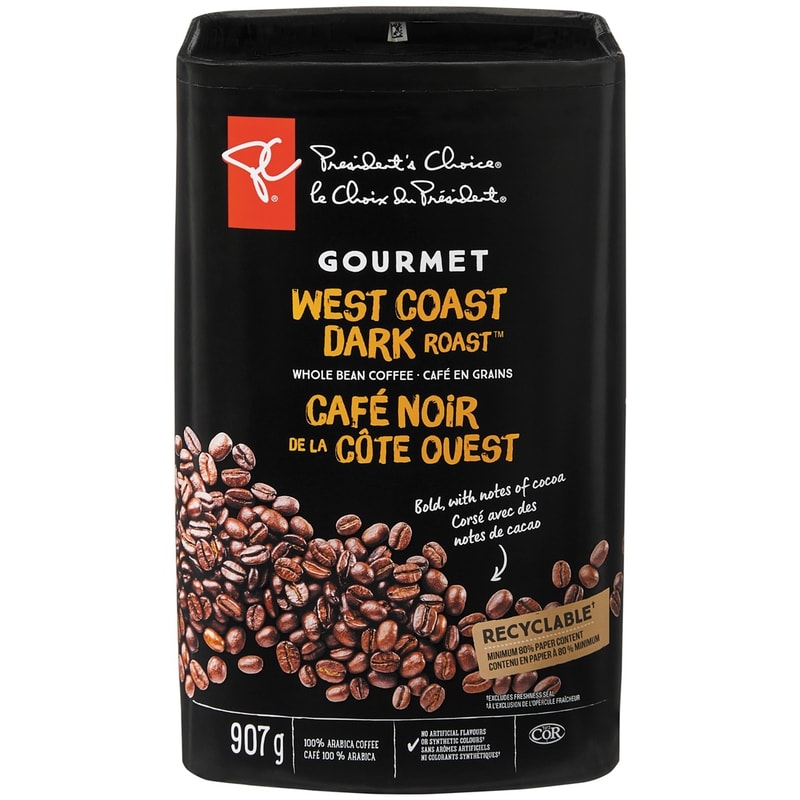 Gourmet West Coast Dark Roast™ Whole Bean Coffee