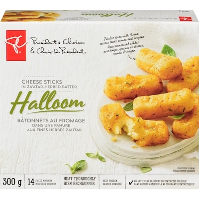 le Choix du Président Bâtonnets au fromage Halloom dans une panure aux fines herbes zahtar 300 g, 4,33 $/100g