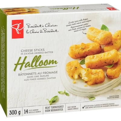 Bâtonnets au fromage Halloom dans une panure aux fines herbes zahtar