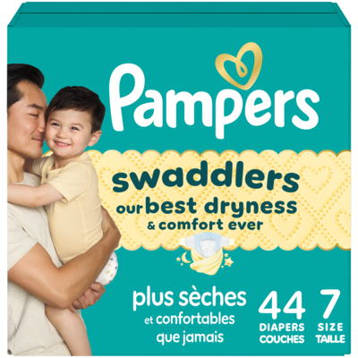 Pampers Swaddlers Diapers, Size S7, 44 Count 44 ea, $0.82/1ea