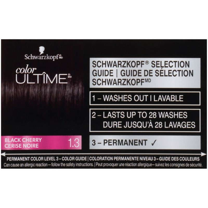 Color ultime permanent Hair Color Cream, 1.3 Black Cherry