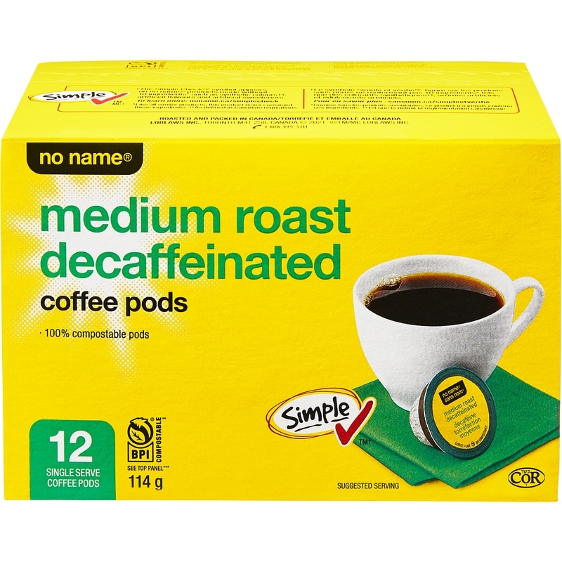 Medium Roast Decaffeinated Coffee Pods
