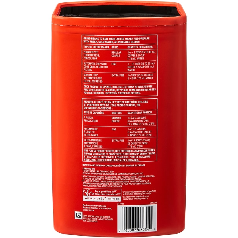 PC® Espresso Whole Bean Coffee