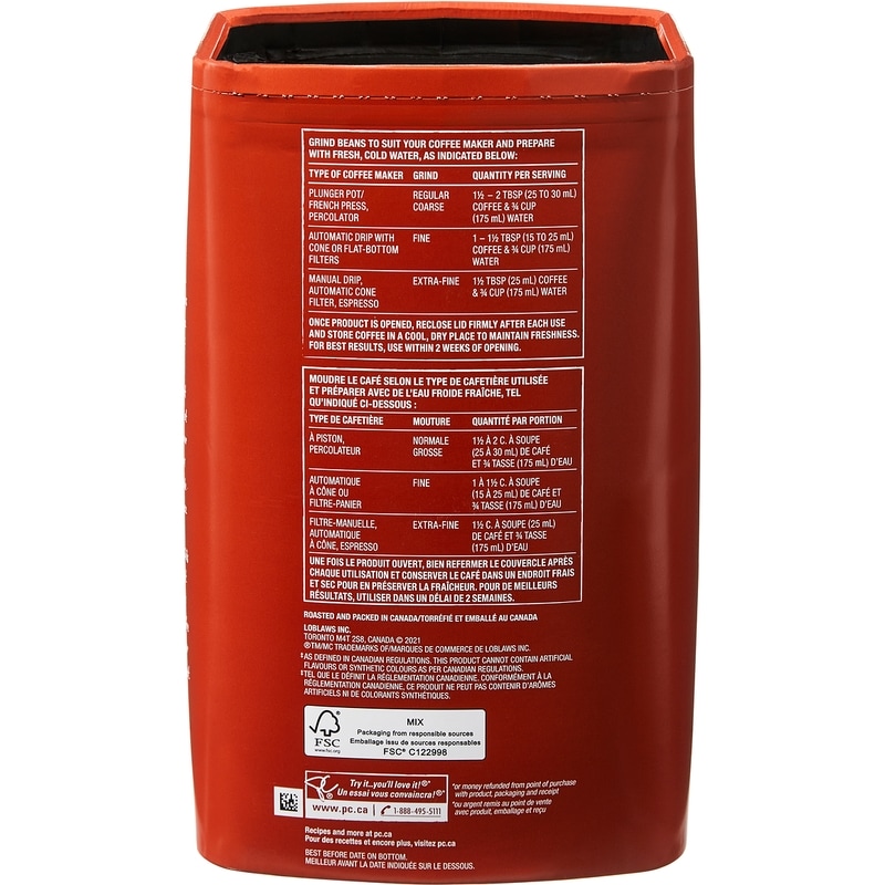 The Great Canadian Light to Medium Roast Whole Bean Coffee 