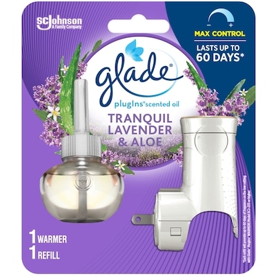 Glade PlugIns Scented Oil Refill, Tranquil Lavender & Aloe, 1 Warmer 1 Refill  1 ea, $11.99/1ea