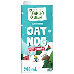 Earth's Own Oat Nog Gluten-Free Vegan Eggnog 946 ml, $0.42/100ml