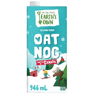 Earth's Own Oat Nog Gluten-Free Vegan Eggnog 946 ml, $0.42/100ml