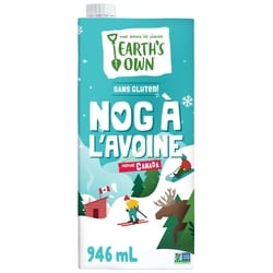 Earth’s Own Sans gluten Lait de poule végane Nog à l’avoine 946 ml, 0,42 $/100ml