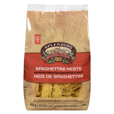 President's Choice Pasta Spaghettini Nests 450 g 450 g, $0.84/100g