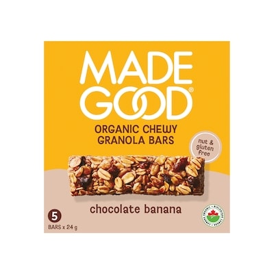 Made Good Chocolate Banana Granola Bars 5pk 120 g, $4.41/100g