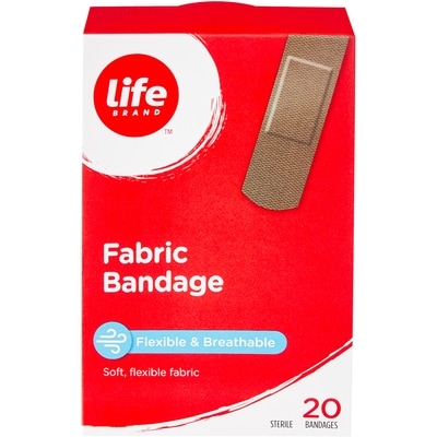 Life Brand Fabric Bandage 20 Pack 20 ea, $0.20/1ea