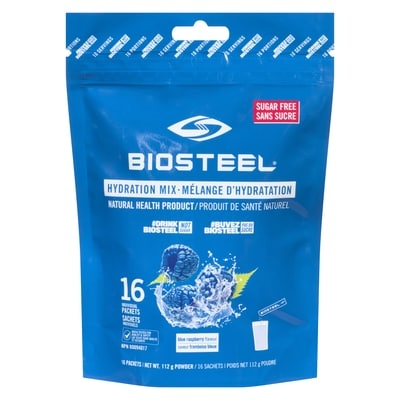 Biosteel Natural Health Product Powder Blue Raspberry Sugar Free 16S 112 g, $20.08/100g