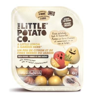 The Little Potato Company Microwave Ready Lemon and Garden Herb Potatoes 454 g, $1.10/100g