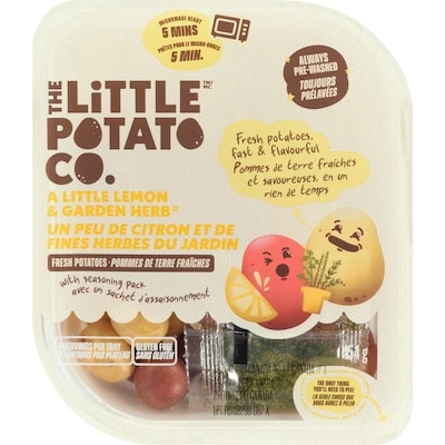 The Little Potato Company Microwave Ready Lemon and Garden Herb Potatoes 454 g, $1.32/100g