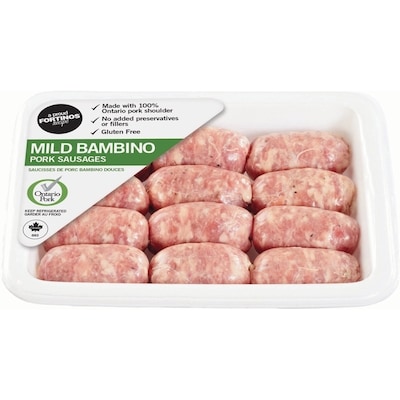 null Mild Bambino Pork Sausage $16.51/1kg $7.49/1lb