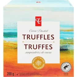 President's Choice Cocoa Dusted Truffles 200 g, $1.90/100g