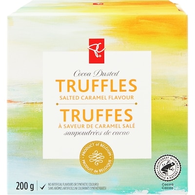 le Choix du Président Truffes à saveur de caramel salé saupoudrées de cacao 200 g, 1,90 $/100g