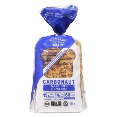 Carbonaut Bread Seeded Gluten Free 550 g, $1.63/100g