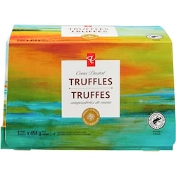 President's Choice Cocoa Dusted Truffles 1.36 kg, $0.99/100g