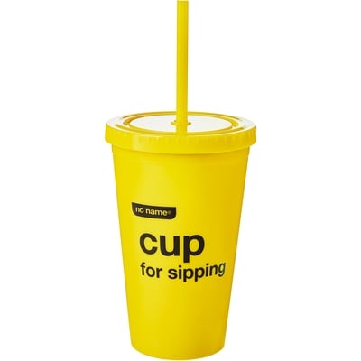 Sans Nom Gobelet de voyage sans nom – jaune 1 ea, 5,00 $/1ch