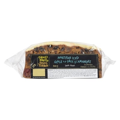 Fruitcake Dark with Marzipan