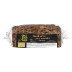 Farmer's Market Fruitck Dark Pecan Topped 500 g, $1.60/100g