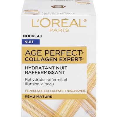 L’Oréal Crème de nuit au collagène pour peau mature 70 g, 34,70 $/100g