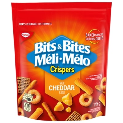 Christie Bits & Bites Cheddar Snack and Cracker Mix 145 g, $1.90/100g