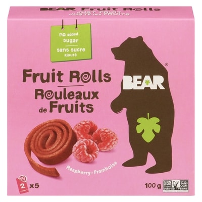 Bear Framboise rouleaux 100 g, 7,50 $/100g