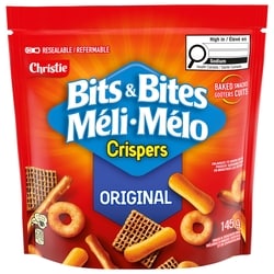 Christie Crispers Bits & Bites Original Flavour Snack and Cracker Mix 145 g, $2.07/100g