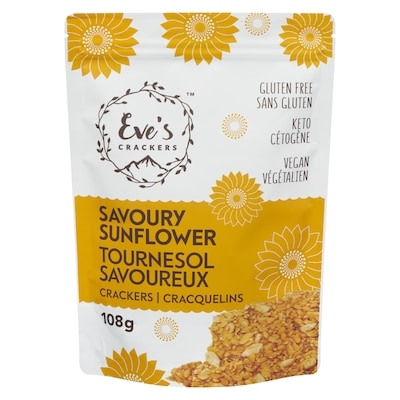 Eve's Crackers Sunflower Cracker 108 g, $8.79/100g