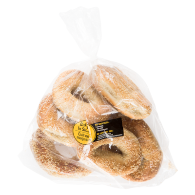 null Montreal-Style Bagel, Sesame Seed, 6 Pack 510 g, $1.66/100g
