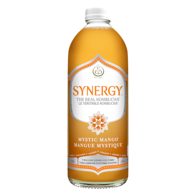 GT’s SYNERGY LE VÉRITABLE KOMBUCHA Mangue Mystique 1.4 l, 0,93 $/100ml