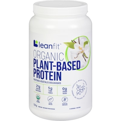 Leanfit Vanilla Bean Flavour Organic Plant-Based Protein Drink Mix 715 g, $7.55/100g
