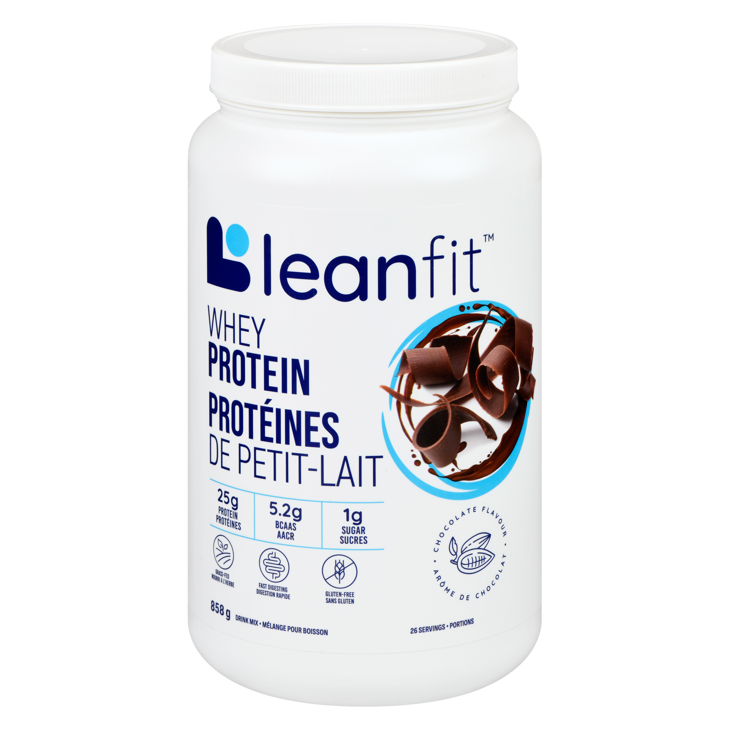 Leanfit Chocolate Flavour  Whey Protein Drink Mix 875 g, $5.37/100g