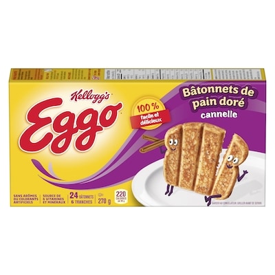 Kellogg’s Bâtonnets De Pain Doré Cannelle 270 g, 1,66 $/100g