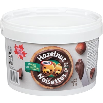 Kraft Spread Hazelnut With Cocoa 3 kg, $1.27/100g