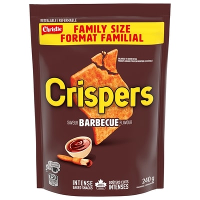 Christie Crispers, BBQ Flavour, Is It a Chip or a Cracker, Family Size 240 g, $2.29/100g