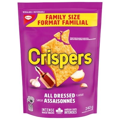 Christie CRISPERS saveur Assaisonnés format familial 240 g, 2,08 $/100g